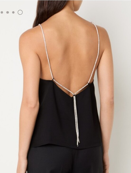 ba&sh Tops - NWT Ba&Sh Top Ofir ,black/ Silver Size 3